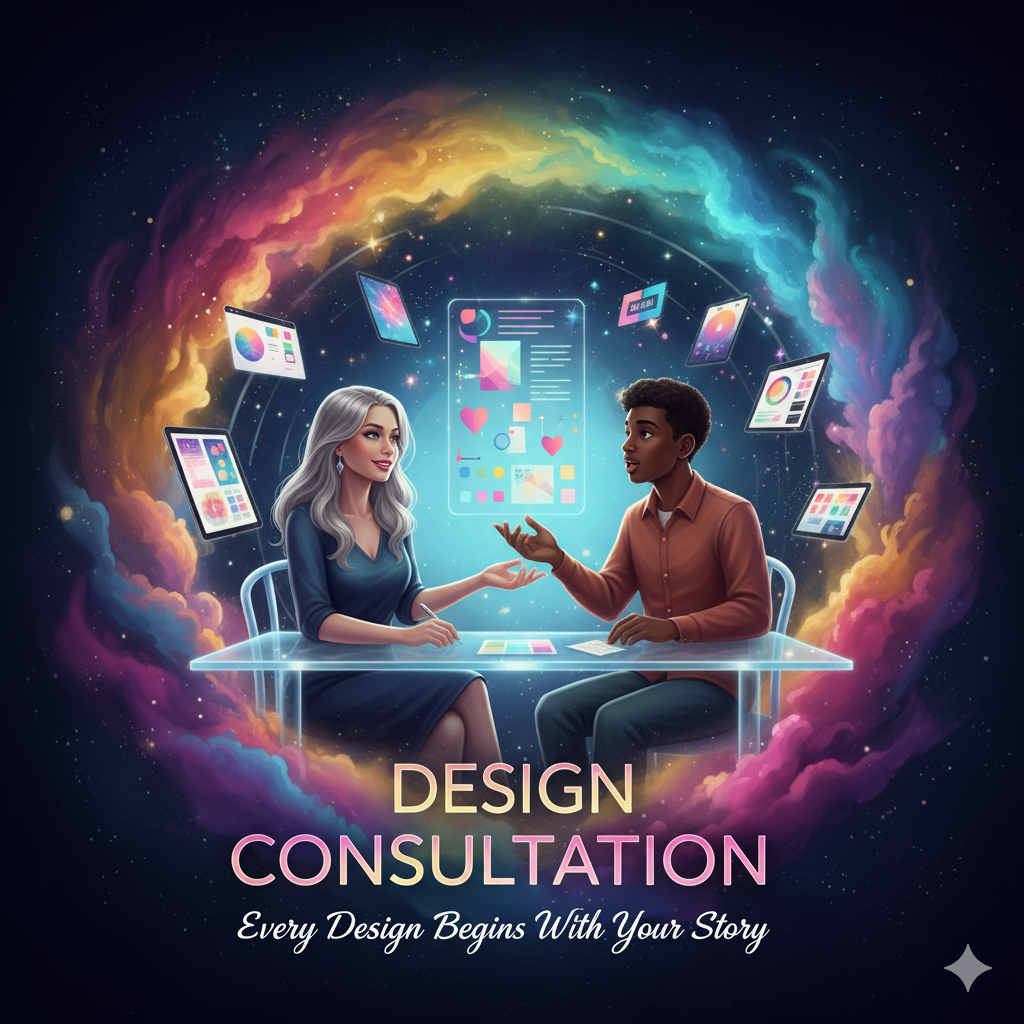 Designer collaborating with a client